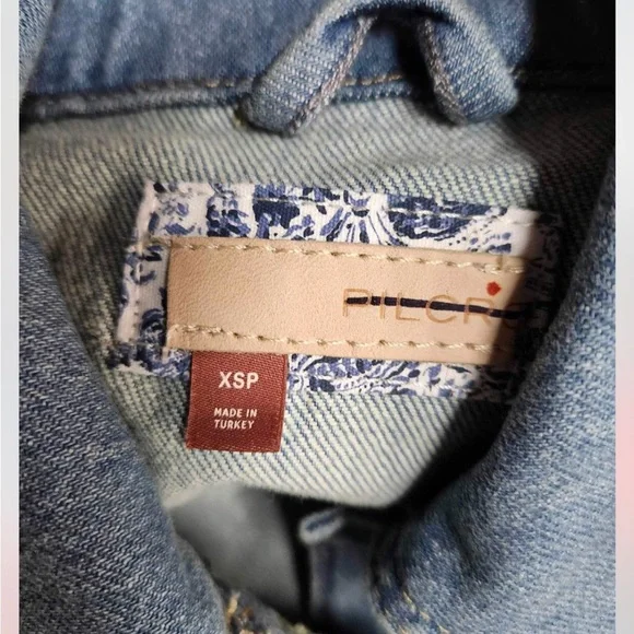 Anthropologie Pilcro Comeback Boyfriend Denim Jacket Size XS. B22 - Picture 6 of 9